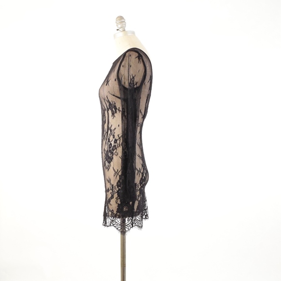 ❌SOLD❌Lovers + Friends Eyelash Lace Mini Dress - Picture 3 of 5